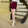 oldcolour休闲短裤女舒适高级感女裤L31071129 商品缩略图3