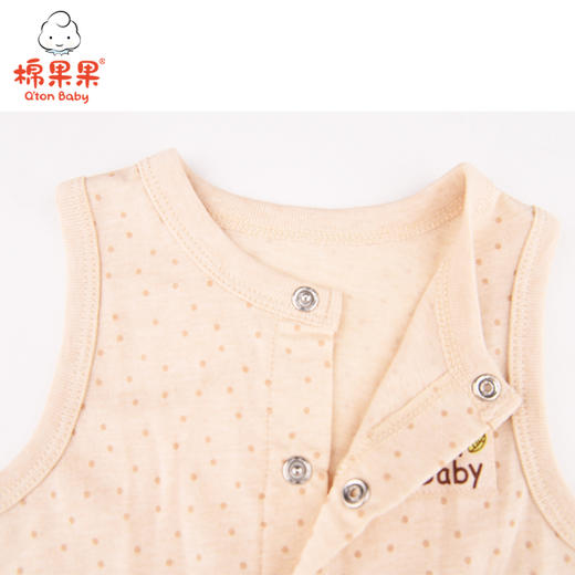 棉果果夏季新疆彩棉纯棉背心开裆连体衣连身衣哈衣连身衣哈衣M201725120207 商品图2