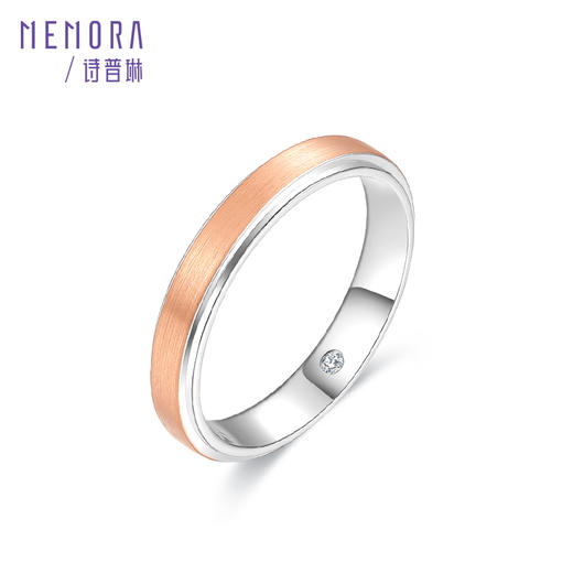 诗普琳彩色18K金钻石情侣对戒DL0805&DL0806 商品图2