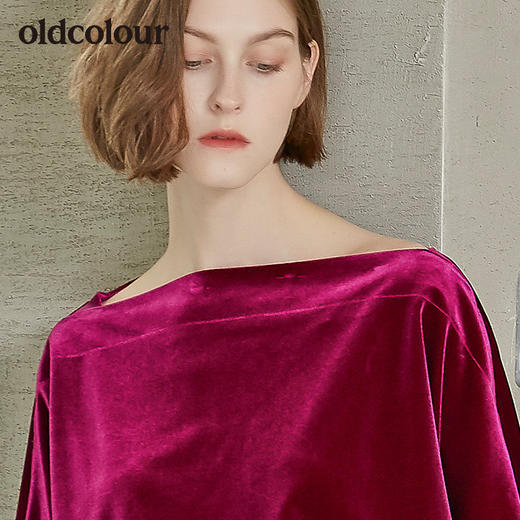 oldcolour商场中袖T恤时尚潮版设计感气质百搭女短袖L31022140 商品图4