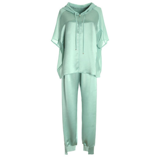 WZNH-SERQ1937新款雪纺哈伦裤两件套洋气时尚休闲套装 商品图4