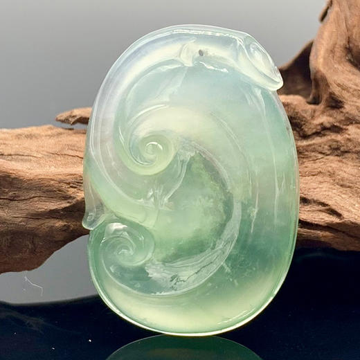 派瑞翡翠 翡翠如意 冰种 绿色 商品图3