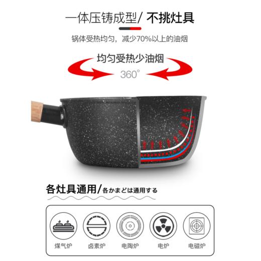 【奶锅】迷你热奶锅宝宝辅食煮面不粘锅18cm 商品图2