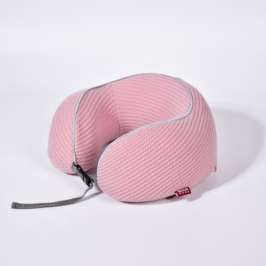 花卷旅行枕 便携记忆U型枕头螺纹针织棉布颈枕脖枕JF20124 商品图0