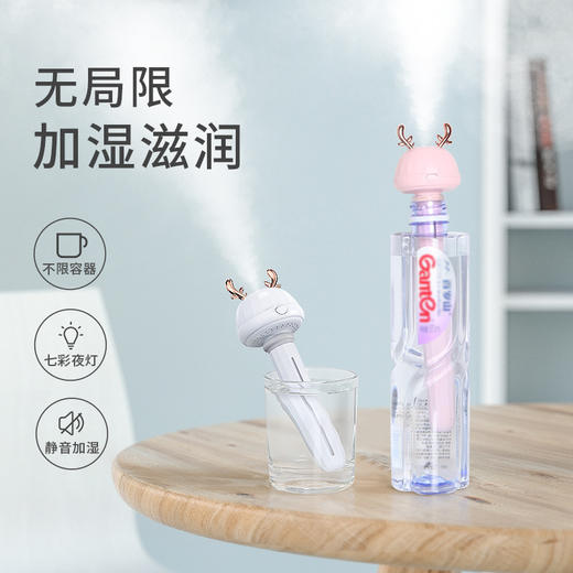 【usb甜甜圈加湿器】迷你喷雾旅游便携创意矿泉水瓶生活电器加湿器 商品图1