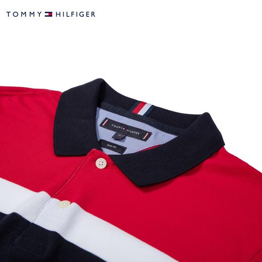 TOMMY HILFIGER男装2020春季纯棉拼接翻领短袖Polo衫 MW0MW14649 商品图3