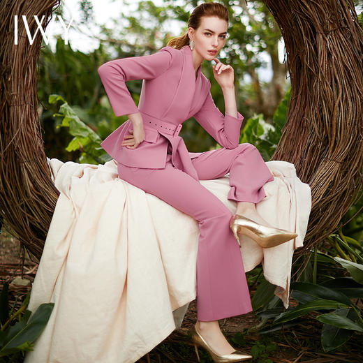 IWY/优雅粉色西装干练时尚职业女装CP9347 商品图5