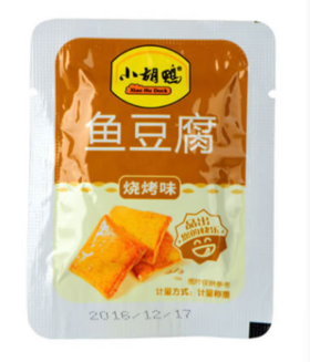 湖北荆州小胡鸭鱼豆腐（烧烤味)158g