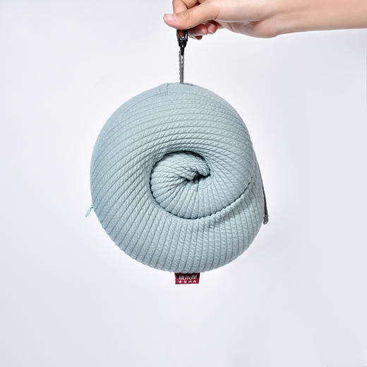 花卷旅行枕 便携记忆U型枕头螺纹针织棉布颈枕脖枕JF20124 商品图2