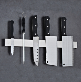 【厨房置物架】*304不锈钢磁性刀架壁挂式免钉磁吸厨房收纳置物架吸刀座