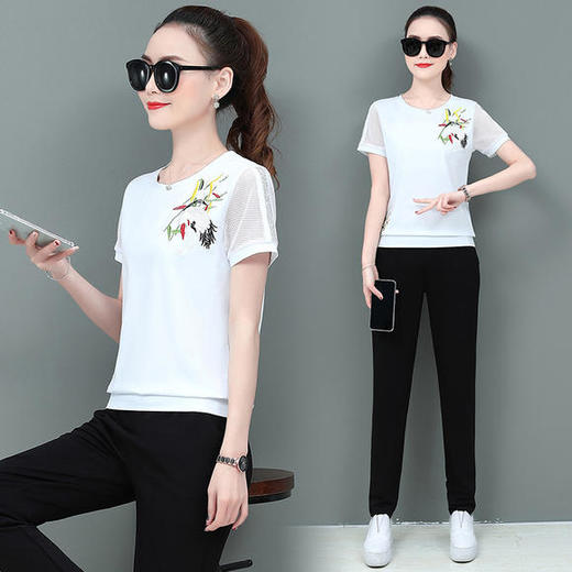 SP-1617806夏季新款韩版时尚洋气显瘦两件套套装 商品图1