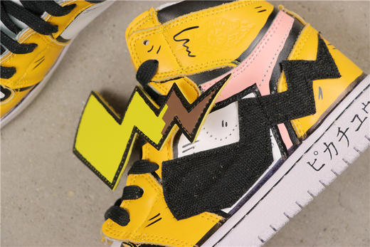 乔丹/Air Jordan AJ1 aj1 乔丹1代 乔1 乔丹1代高帮系列 OFF-WHITE x Air Jordan 1 货号：556298-001 乔1皮卡丘 商品图1