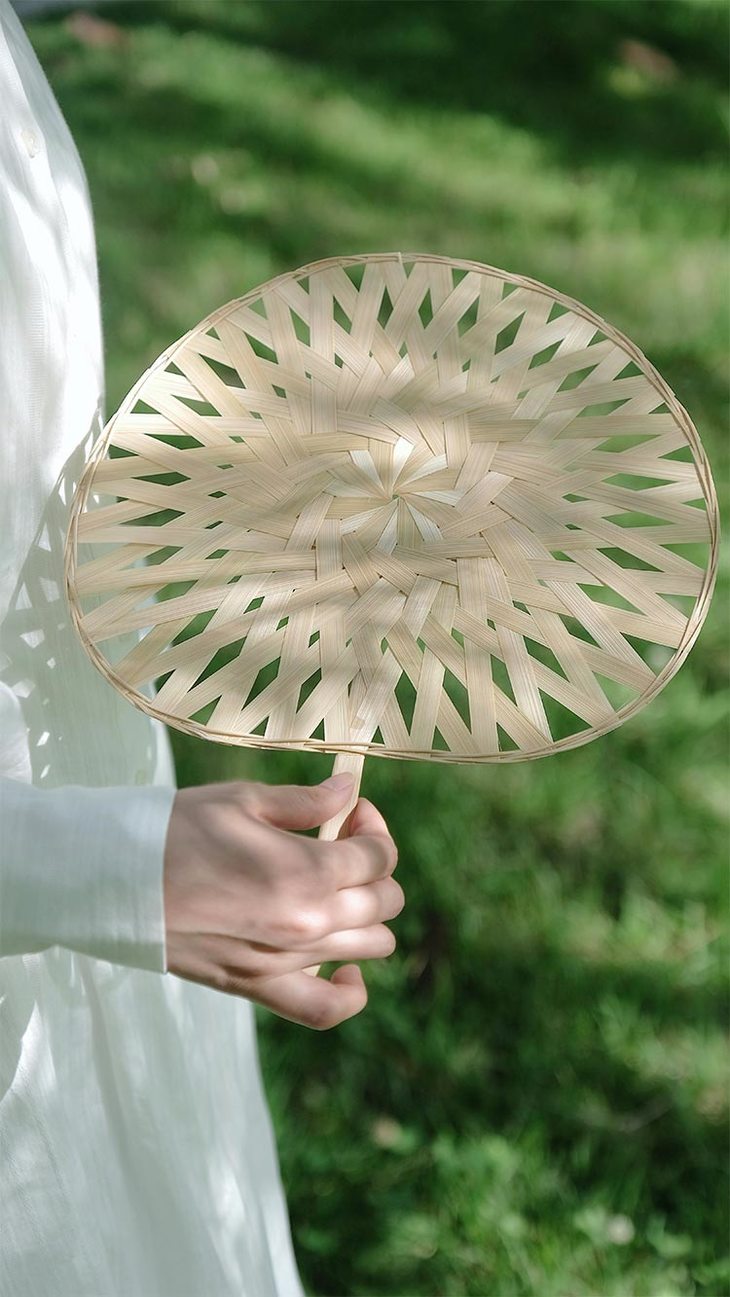 竹加手工竹编扇子女家用古风团扇蒲扇竹扇夏日纳凉扇复古工艺扇
