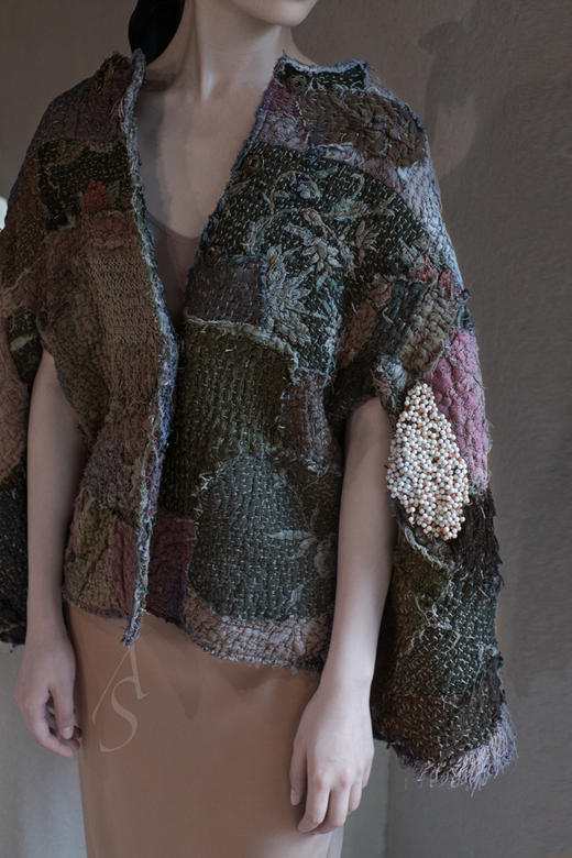 By Walid 刺绣拼接斗篷 商品图2