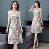 ASE-2282优雅复古显瘦印花真丝连衣裙 商品缩略图2