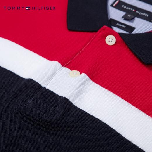 TOMMY HILFIGER男装2020春季纯棉拼接翻领短袖Polo衫 MW0MW14649 商品图4