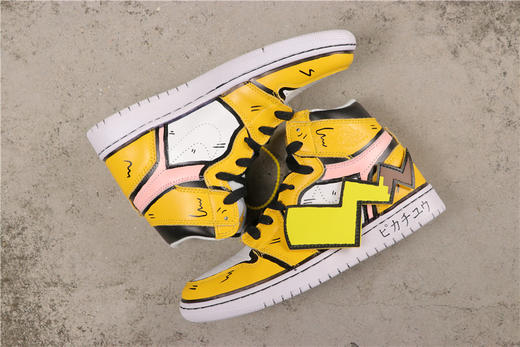 乔丹/Air Jordan AJ1 aj1 乔丹1代 乔1 乔丹1代高帮系列 OFF-WHITE x Air Jordan 1 货号：556298-001 乔1皮卡丘 商品图0