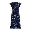 EITIE爱特爱夏季新款时尚飞飞袖系带收腰鱼尾印花连衣裙B2007440 商品缩略图4