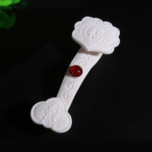 汉白玉 福寿如意转运珠 商品图1