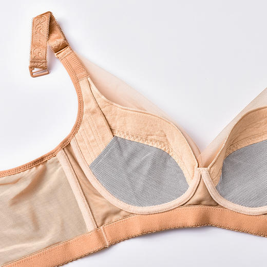 【秒杀品不退不换】皇家丽美无钢圈薄杯文胸调整收副乳聚拢撞棉杯文胸WW1659-1 商品图7