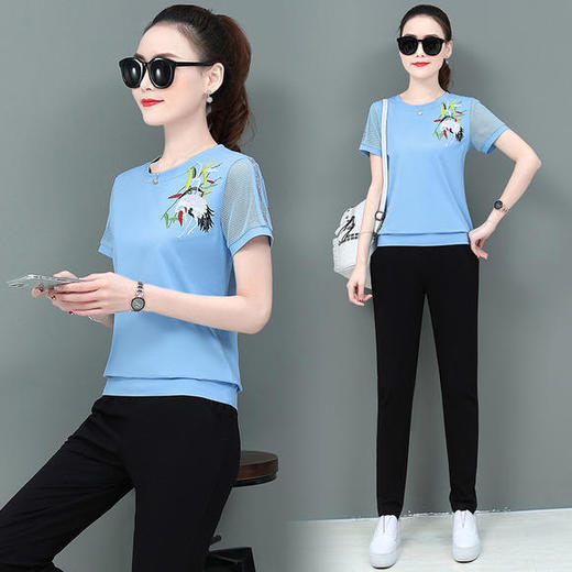 SP-1617806夏季新款韩版时尚洋气显瘦两件套套装 商品图0