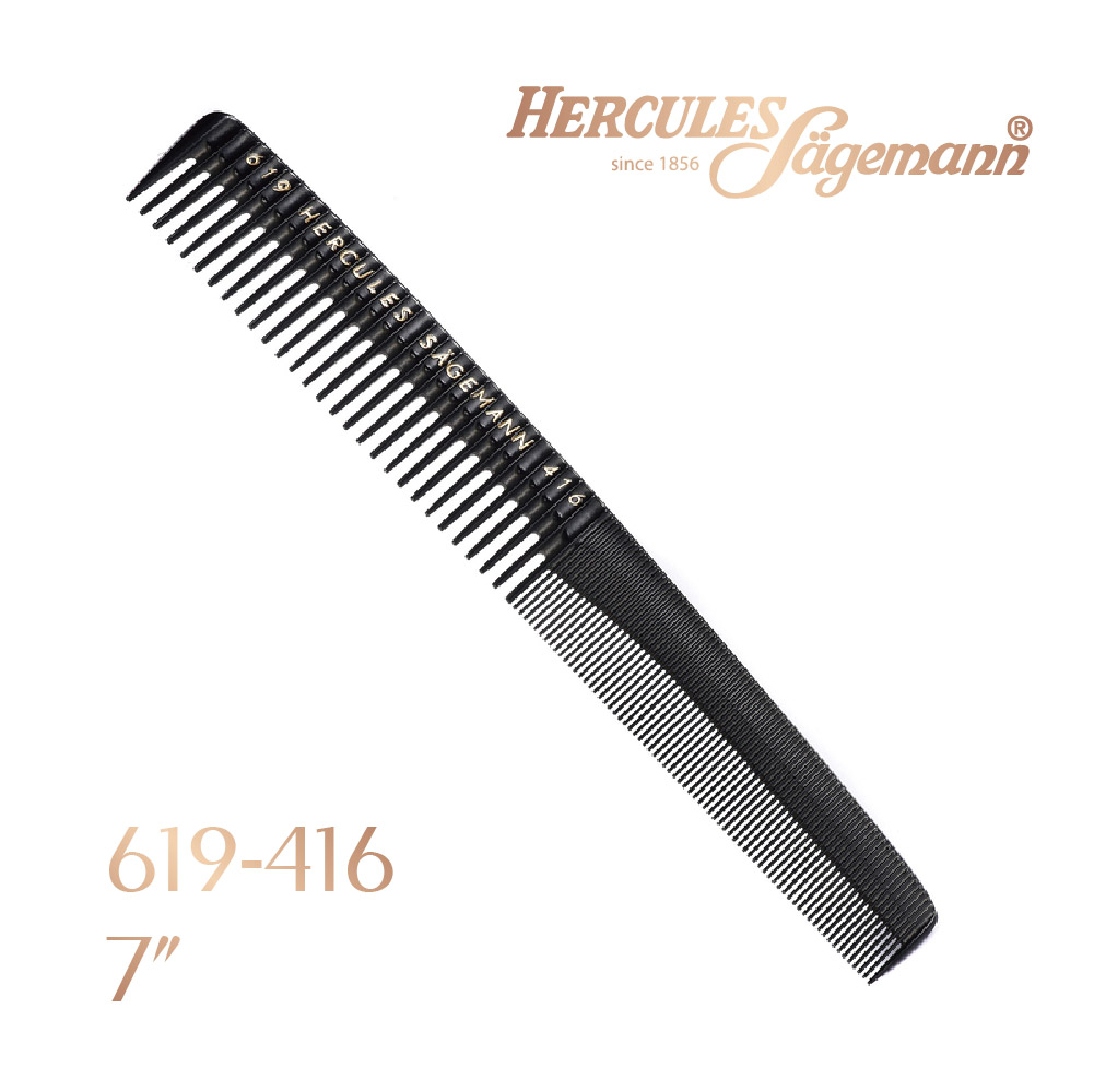 No. 619-416·7英寸 宽梳齿剪发梳