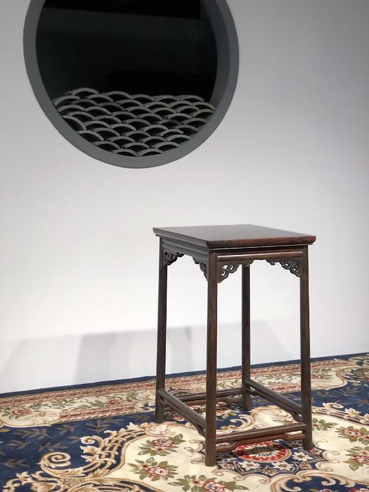 红桥红  家具严选  大红酸枝(交趾黄檀）  【藤面 恭王府寿字纹圈椅三件套】 商品图8