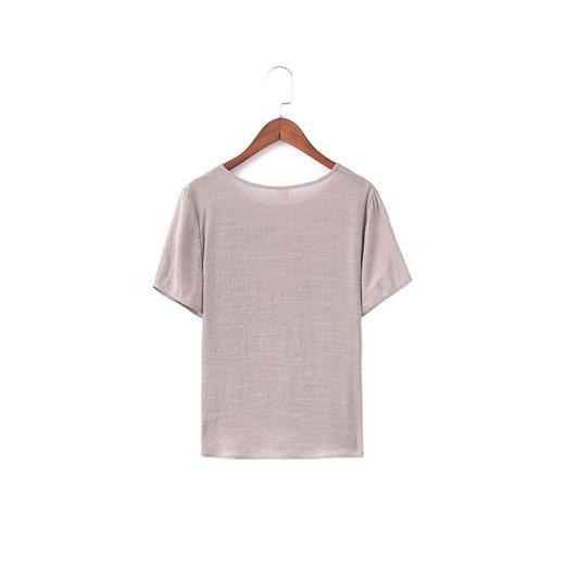 MQ-3427-2017夏季新款宽松凉爽短袖上衣七分裤棉麻两件套YY 商品图4