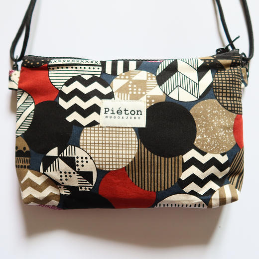 HUJI祤集pieton斜挎包插画圆形图印 商品图1