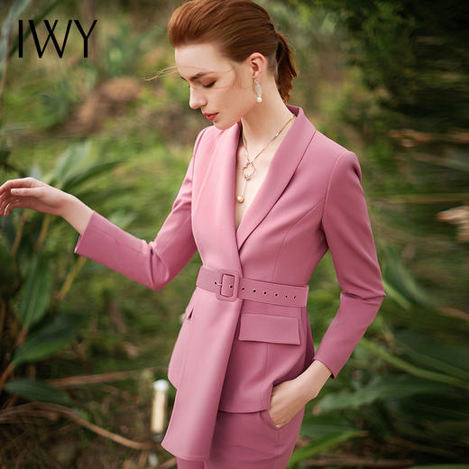 IWY/优雅粉色西装干练时尚职业女装CP9347 商品图3