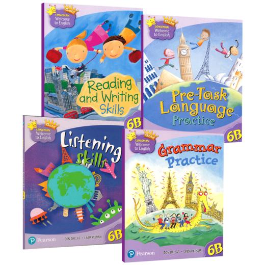 新版香港朗文小学英语教材 六年级下学期 英文原版 Longman Welcome to English Gold 6B 综合 听力 语法 阅读与写作练习册 英文版 商品图0