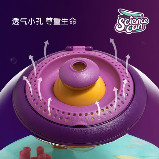 【360度旋转放大镜观察养金鱼、蚕宝宝、乌龟】埃尔顿多功能观察桶幼儿园小学生户外探索玩具 商品图2