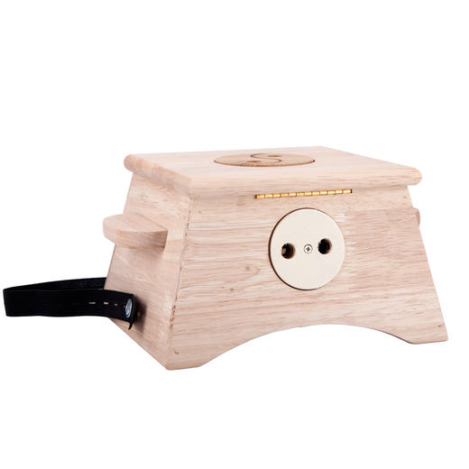 浙里有艾新款橡木制四孔大艾灸盒家用四柱艾绒罐妇科腹部灸具背部胸部