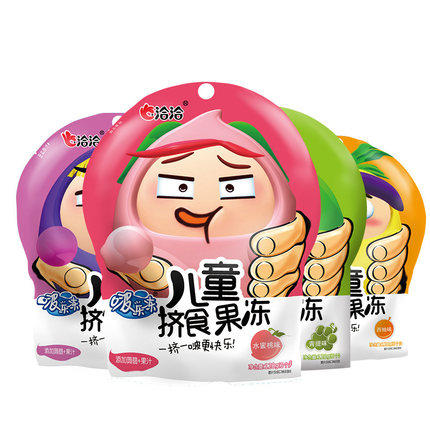 洽洽品牌啵乐冻儿童挤食果冻120G*8 商品图5