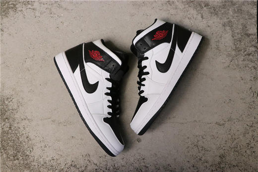乔丹/Air Jordan AJ1 乔丹1代中帮系列 Air Jordan 1 Mid “Reverse Black Toe” 货号：BQ6472-101 乔1中帮逆向黑脚趾 36-46 商品图0