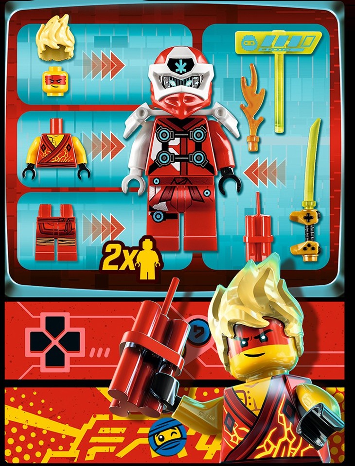 乐高(lego)幻影忍者 ninjago系列 2020年1月新品7岁  凯的街机 71714
