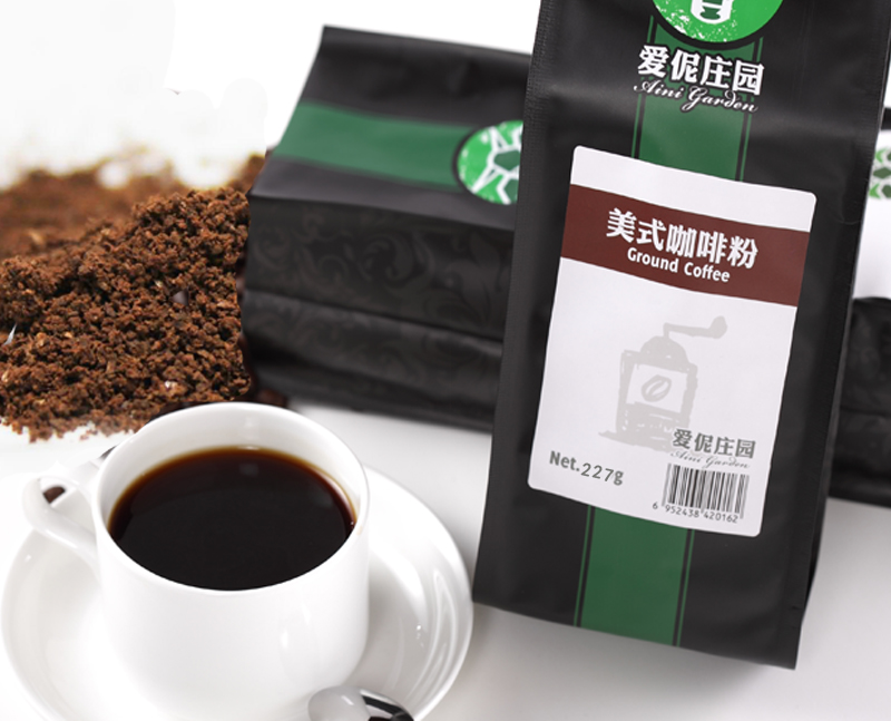 【爱伲庄园】 美式咖啡粉 有机黑咖啡 云南小粒咖啡 中度研磨 227克/袋