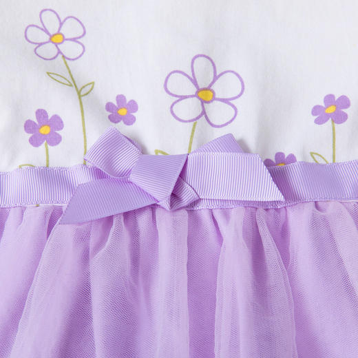 贝贝怡女大童装洋气连衣裙夏装新款宝宝蓬蓬纱公主裙短袖韩版裙子 商品图4