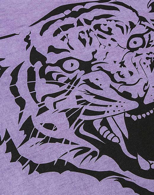 Marco Azzali 紫色虎头印花圆领T恤 T3659300 商品图3