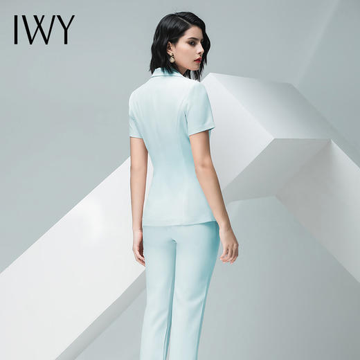 IWY/浅绿色短袖西服长裤套装C10216 P10216 商品图6