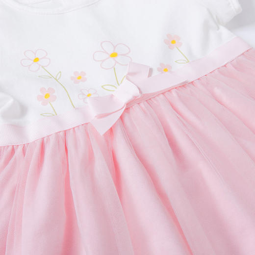 贝贝怡女大童装洋气连衣裙夏装新款宝宝蓬蓬纱公主裙短袖韩版裙子 商品图11