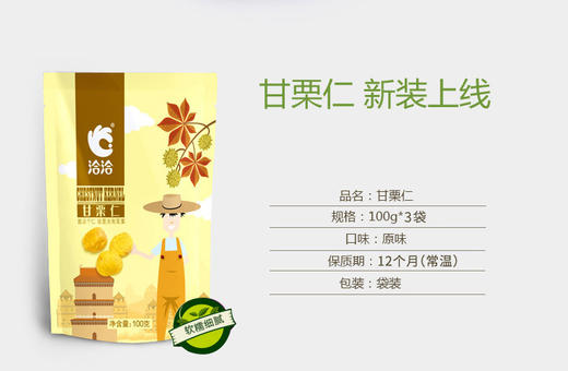 洽洽品牌板栗仁100g 商品图1