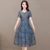 YWE-YDY-JDR2017夏装新款时尚气质显瘦印花连衣裙 商品缩略图1