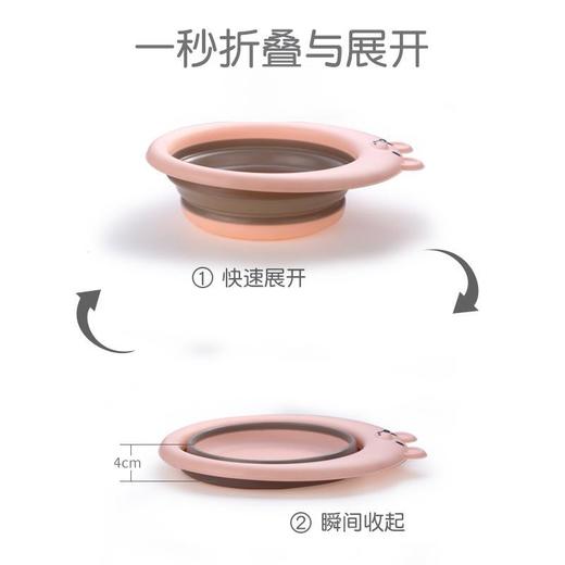 【折叠宝宝盆】   新生婴儿洗脸盆童用品可洗屁屁 商品图4