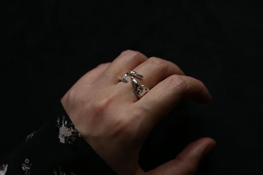 CHEZ BOQUE 印象系列原创手工925银戒指《合手》 商品图8