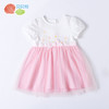 贝贝怡女大童装洋气连衣裙夏装新款宝宝蓬蓬纱公主裙短袖韩版裙子 商品缩略图6