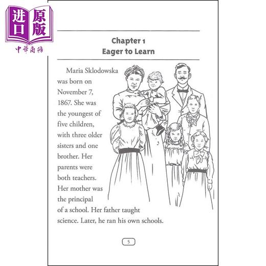 预售 【中商原版】谁是居里夫人 Who Was Marie Curie 儿童科普文学 中小学生读物 英文原版 7-12岁 Who was系列 商品图3