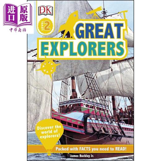 【中商原版】伟大的探险家DK Readers Level 2 Great Explorers DK小读本2级 儿童分级阅读 STEAM与百科 精装 英文原版 7-12岁 商品图1