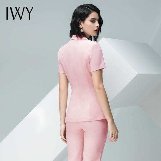 IWY/粉色短袖西装长裤套装CP10216 商品图4