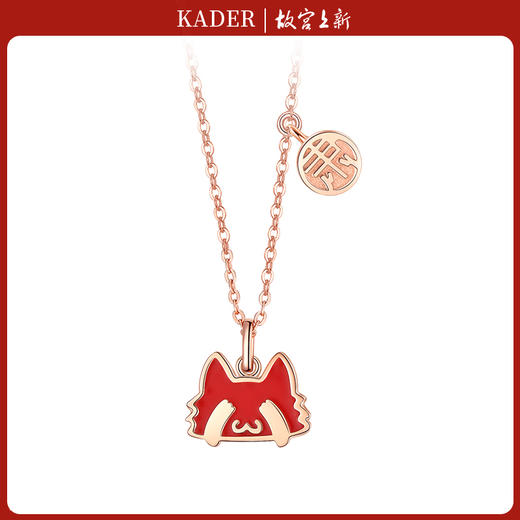 御猫系列感温变色宫廷御猫项链女纯银简约锁骨链生日礼物送女友 商品图3